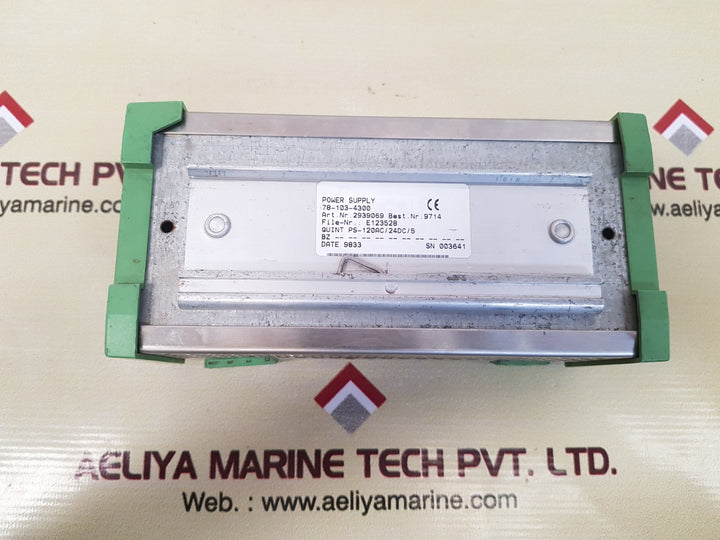 Phoenix contact 78-103-4300 power supply 2939069 