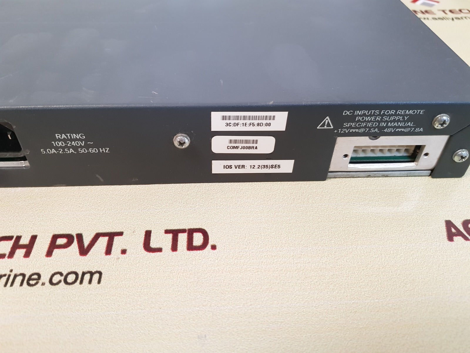 Cisco catalyst e-e011-04-0317 ethernet switch 3560