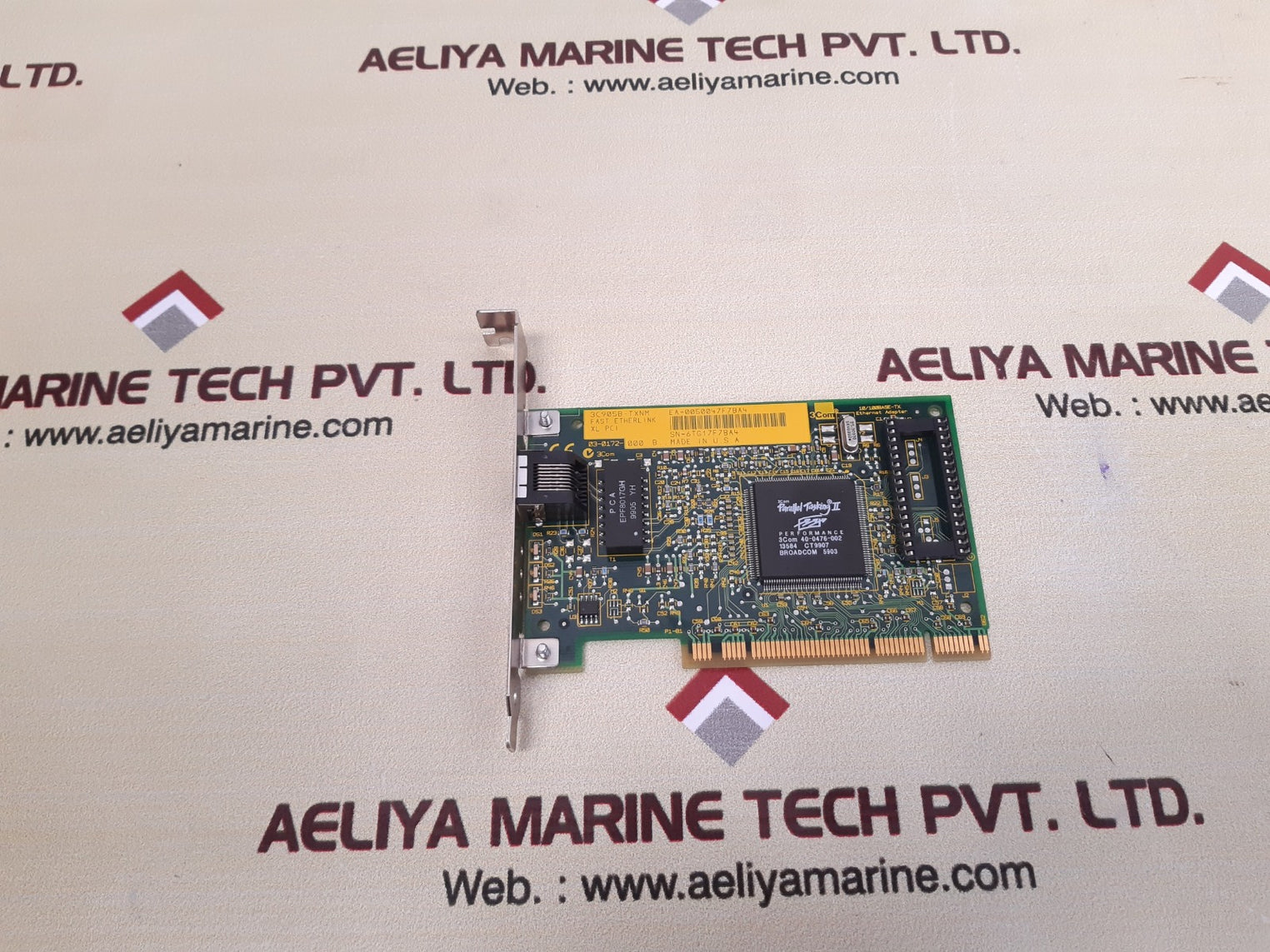 3 com 3c905b-txnm ethernet adaptar card fab 02-0172-002 rev a