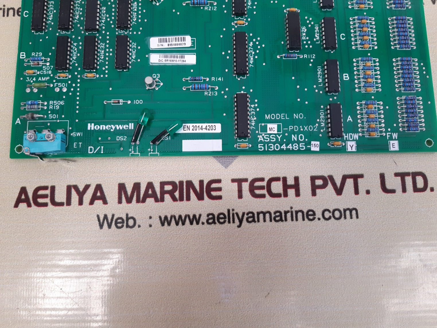 Honeywell mc-pd1x02 input module 51304485-150 hdw Y fw E 