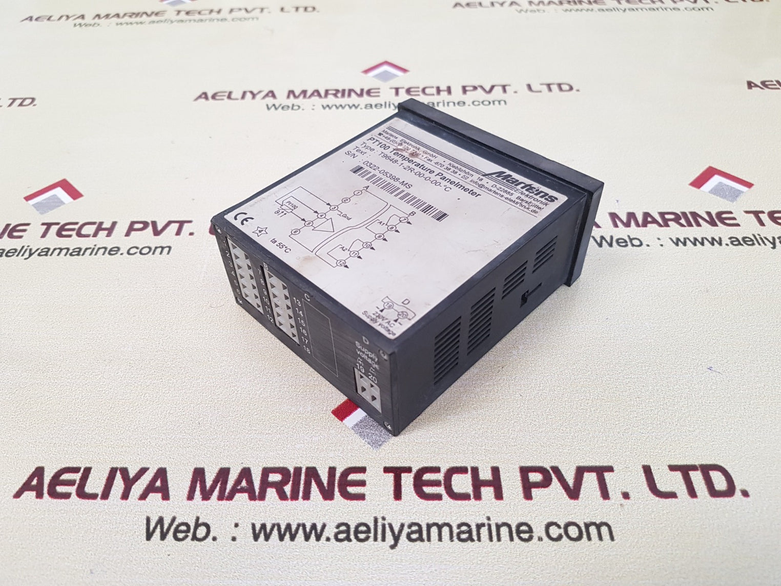 Martens pt100 temperature panel meter t9648-1-2r-00-0-00-°c