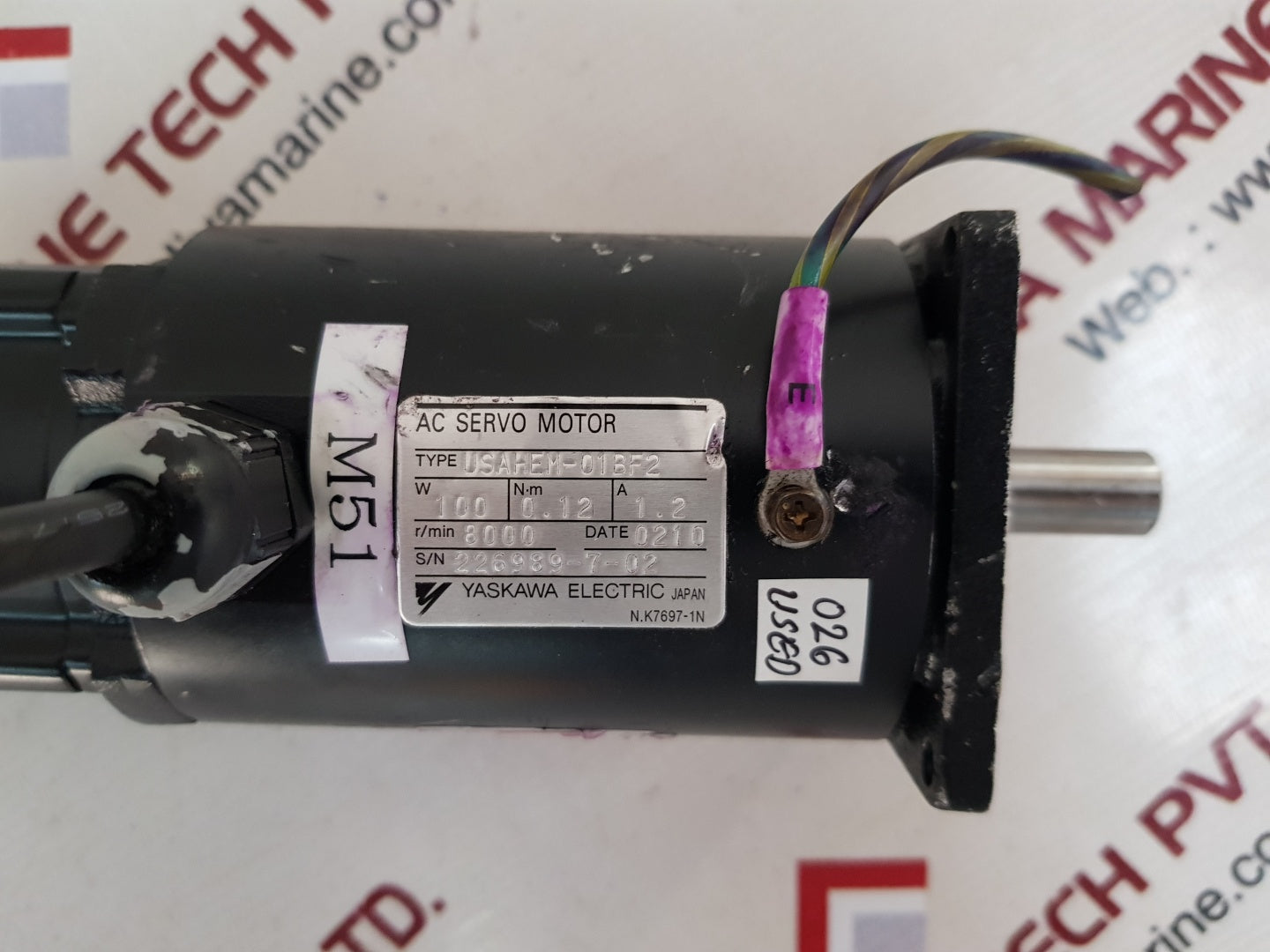 Yaskawa electric usahem-01bf2 ac servo motor