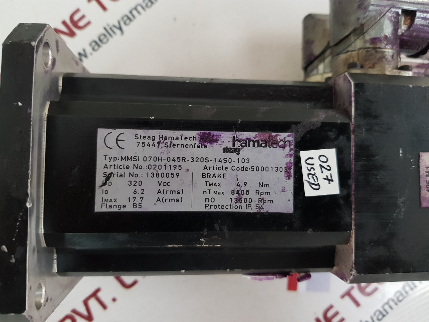 Steag hamatech mmsi 070h-045r-320s-14s0-103 servo motor 