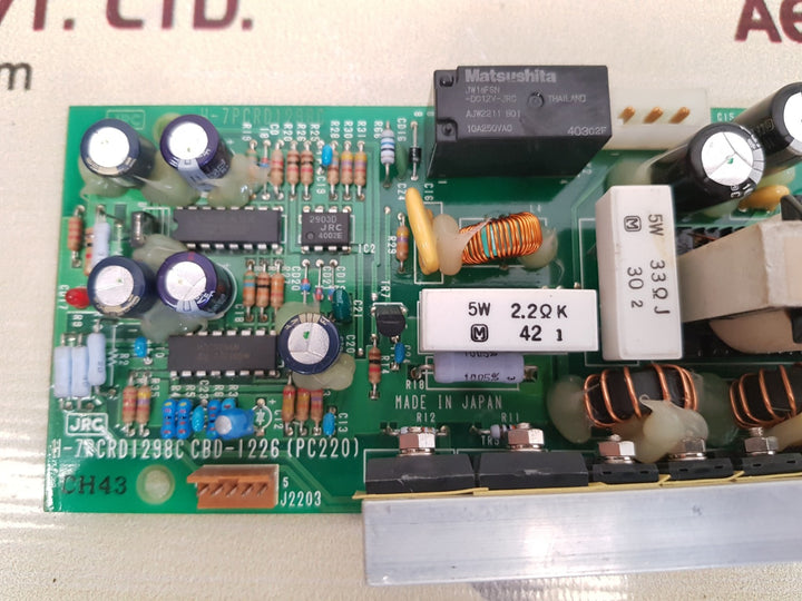 Jrc h-7rcrd1298c pcb card cbd-1226