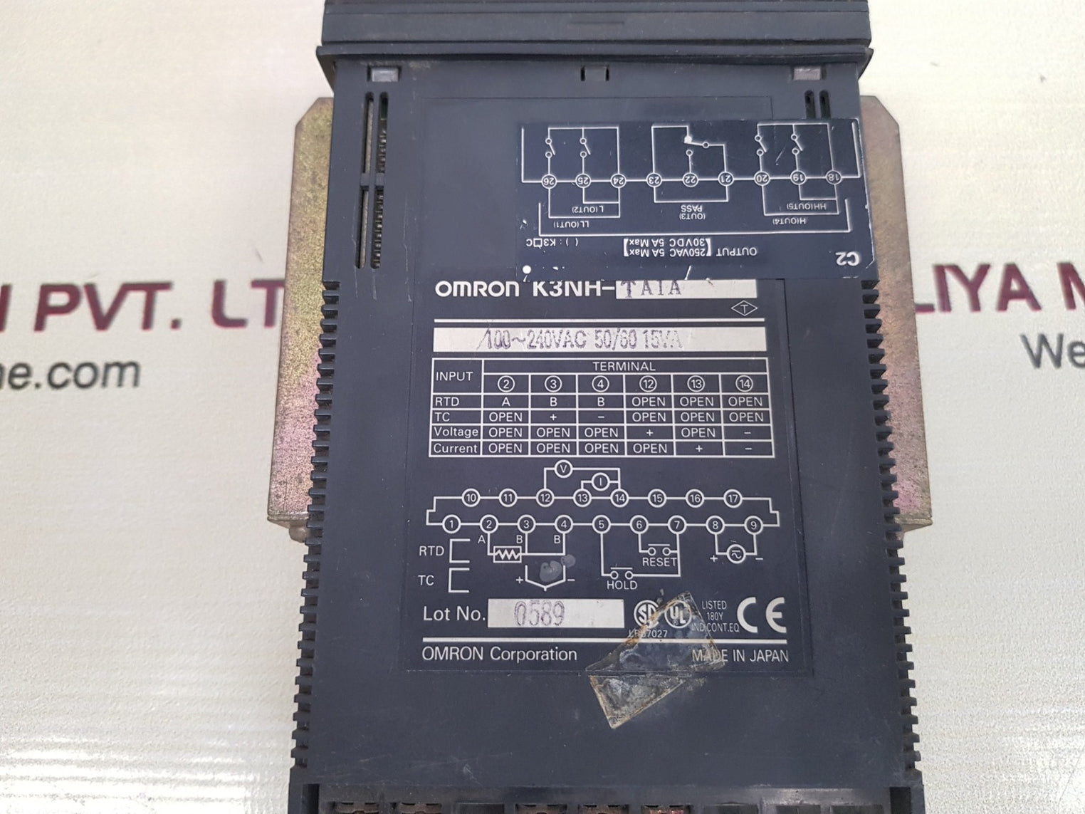 Omron k3nh-ta1a temperature meter