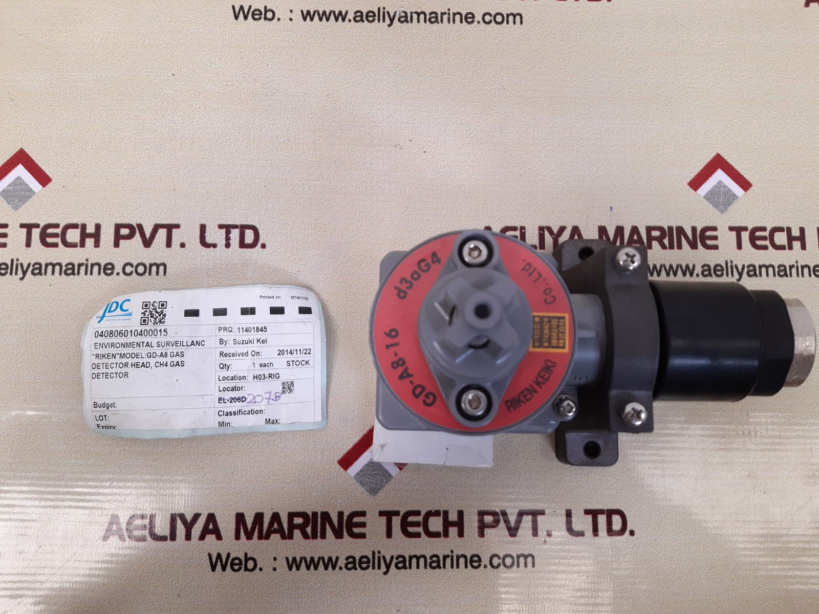 Riken keiki gd-a8-16 gas detector gd-a8-16-pf NEw