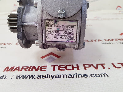 Sanyo denki 103-814-6510 stepper motor with s.t.m. rmi 28 fl reducer