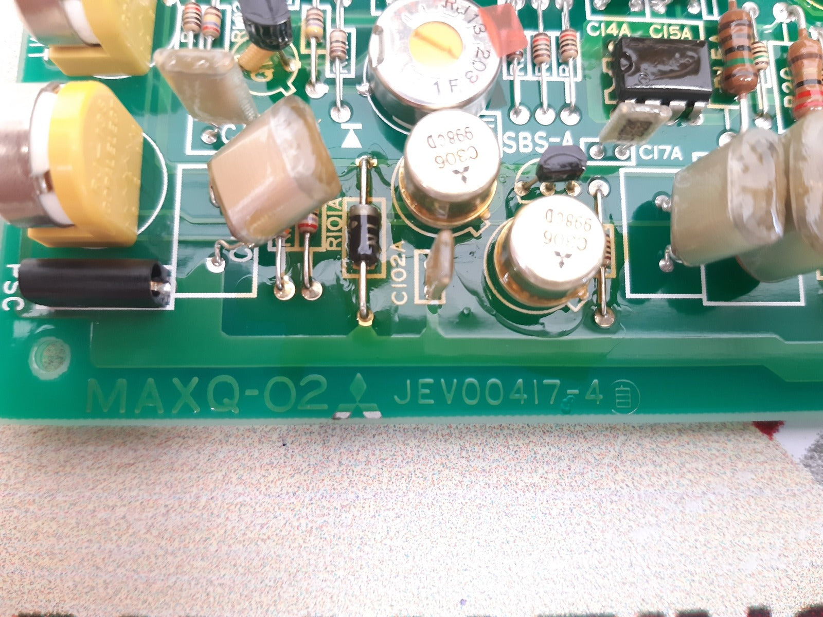 Mitsubishi maxq-02 pcb card jev00417-4