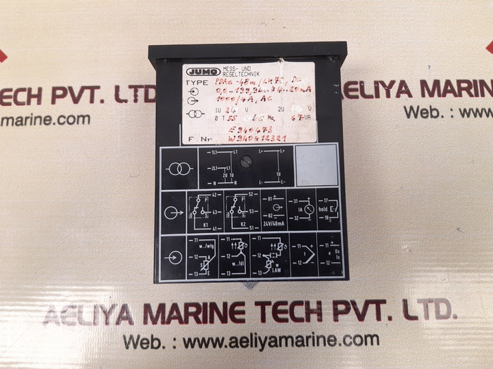 Jumo pdae-48m mpa indicator operator panel