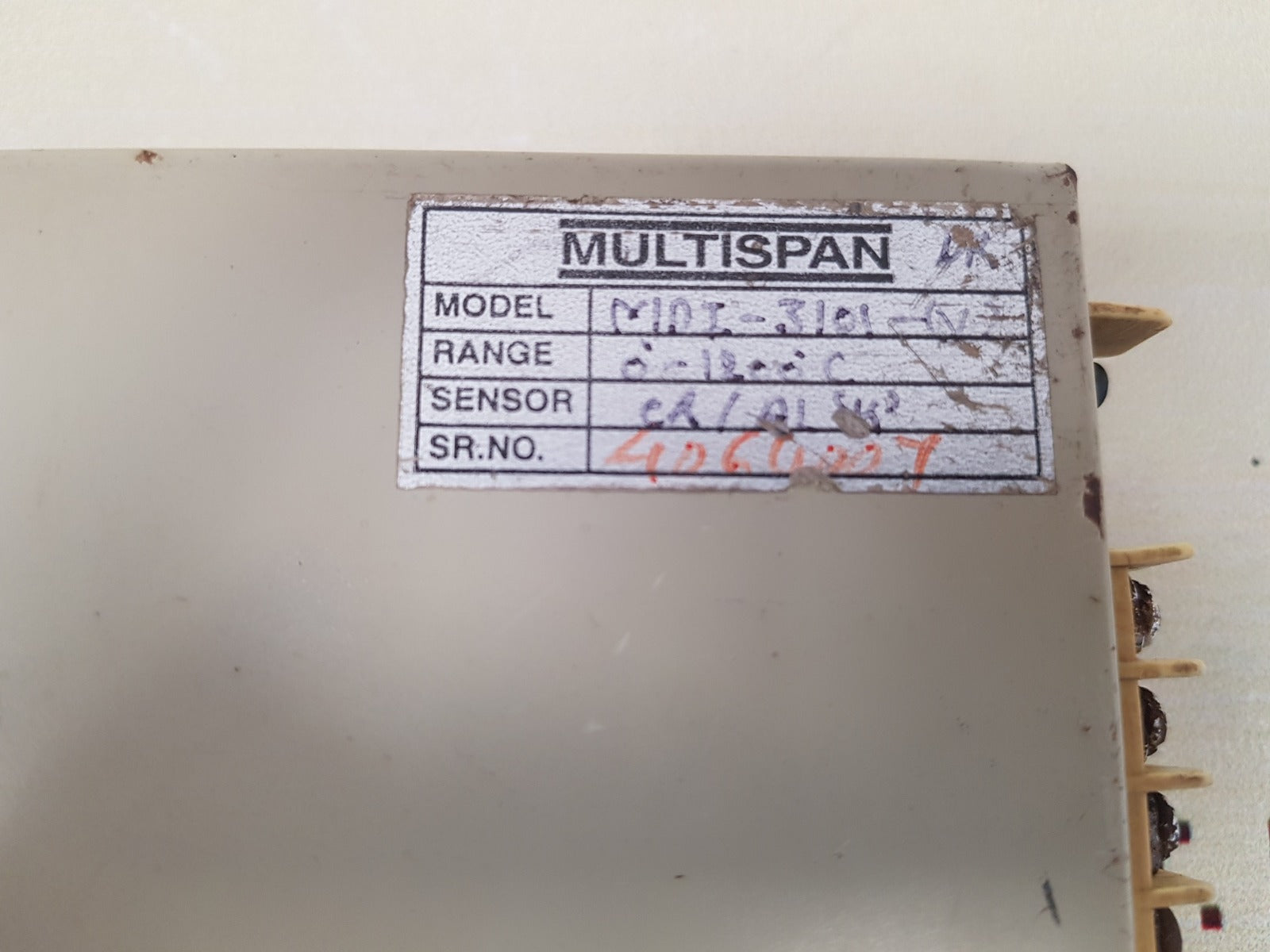 Multispan mdi-3101 temperature controller 