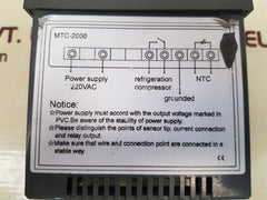 Mtc-2000 temperature controller