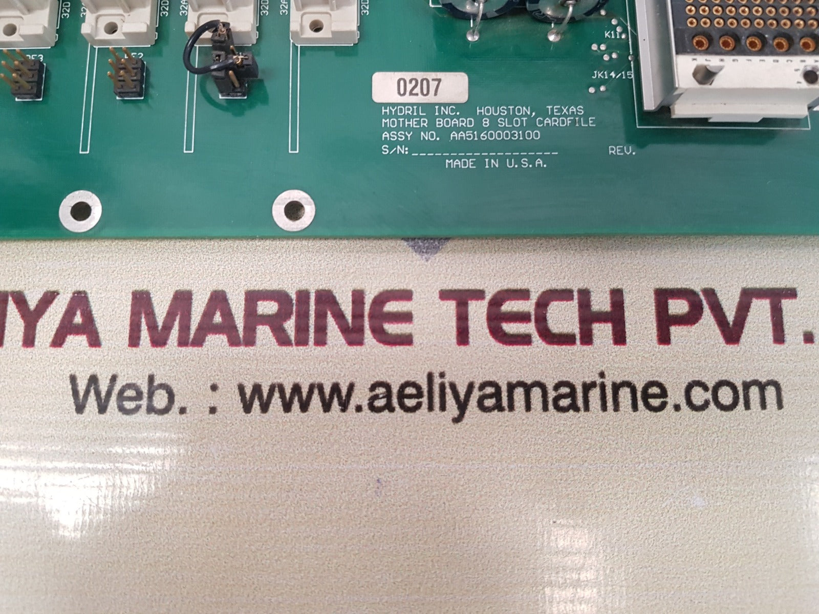 Hydril aa5160003100 mother board 8 slot cardfile