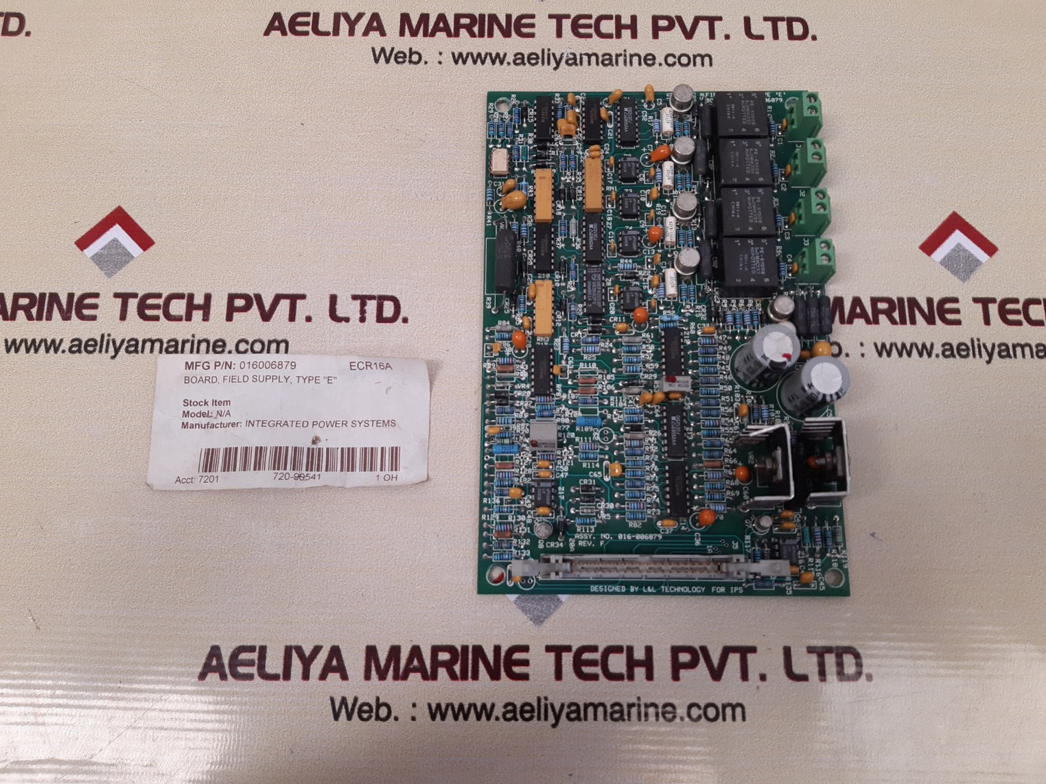 Integrated power systems 016-006879 type E pcb card