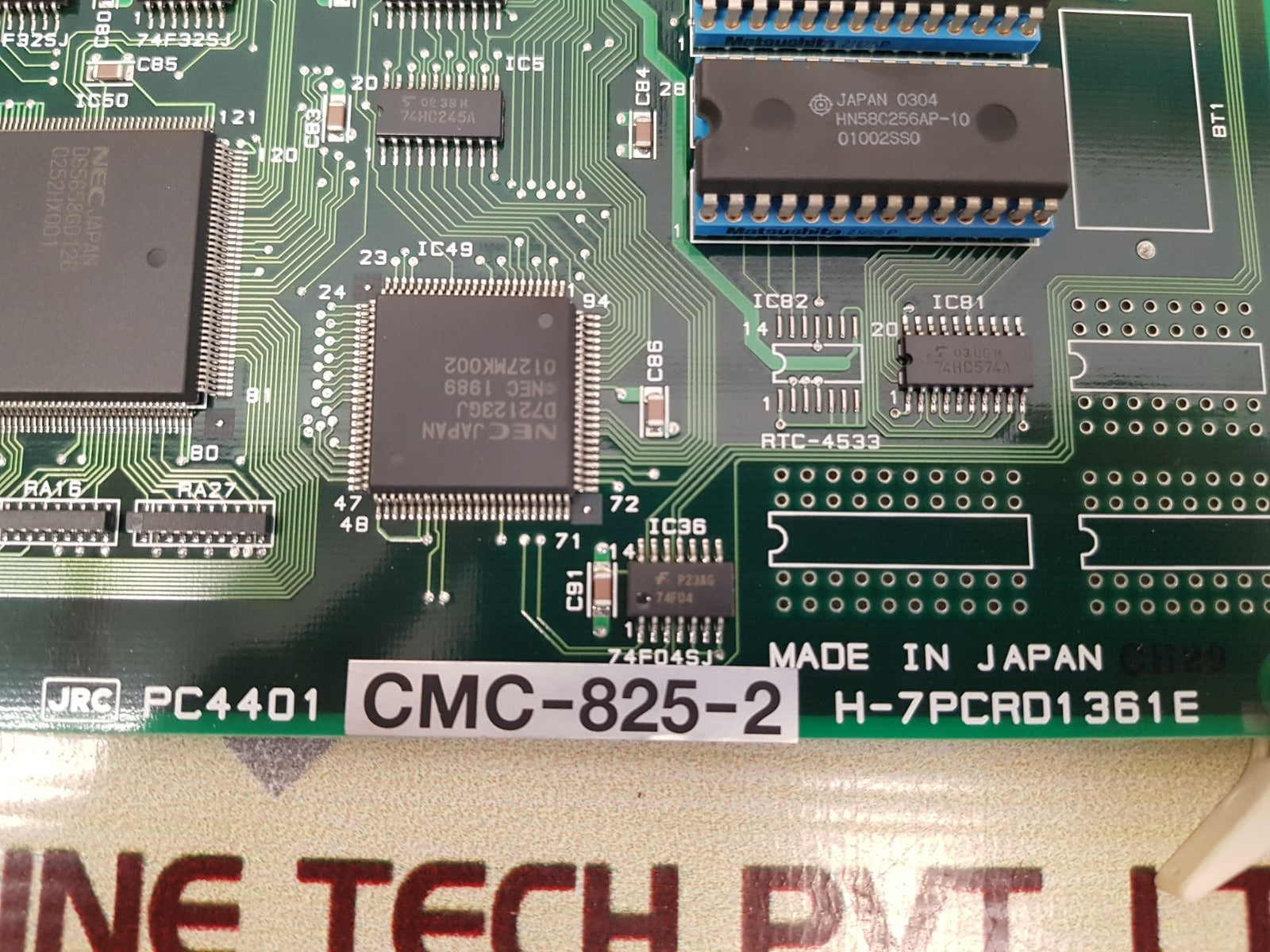 Jrc pc4401 cmc-825-2 pcb card h-7pcrd1361e