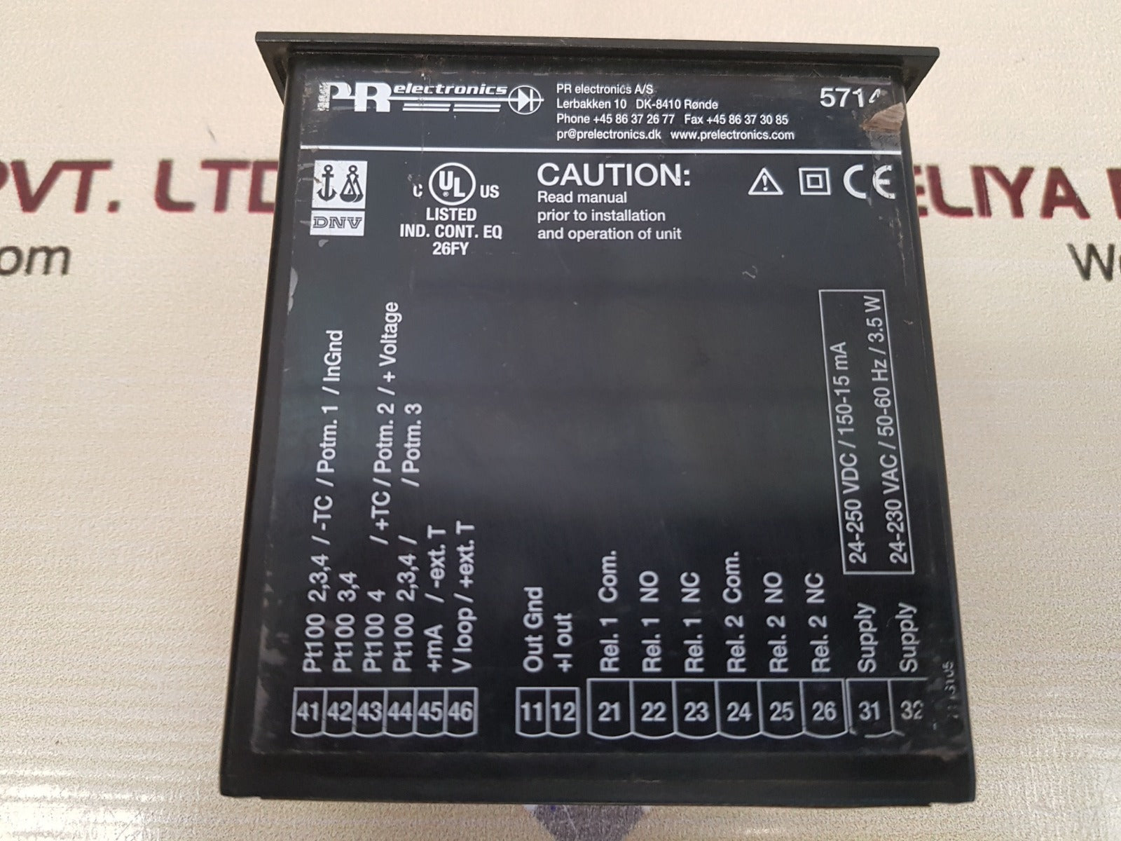 Pr electronics 5714b programmable led indicator