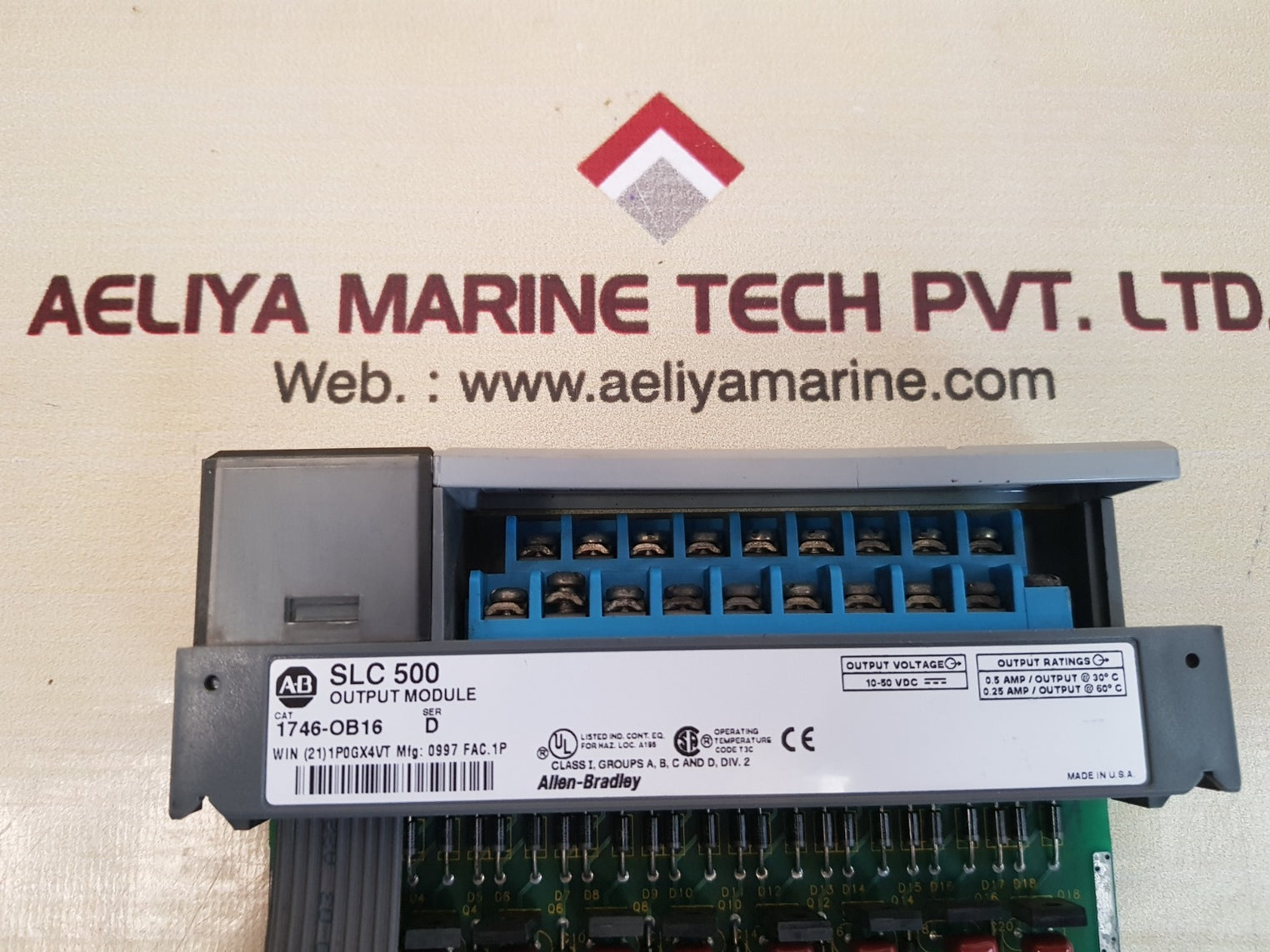 Allen-bradley 1746-ob16 ser.d slc 500 output module