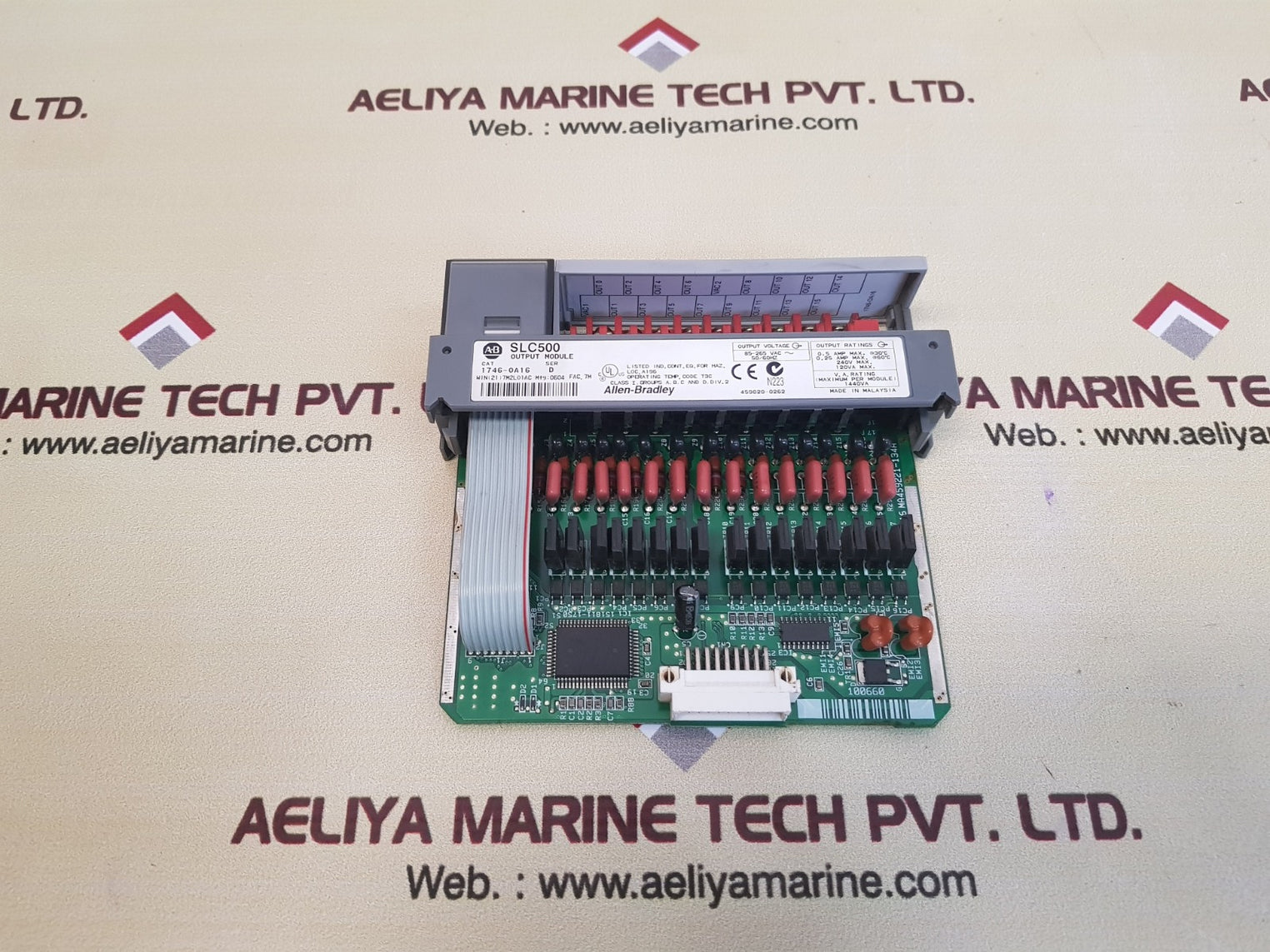 Allen bradley 1746-0a16 ser d slc500 output module