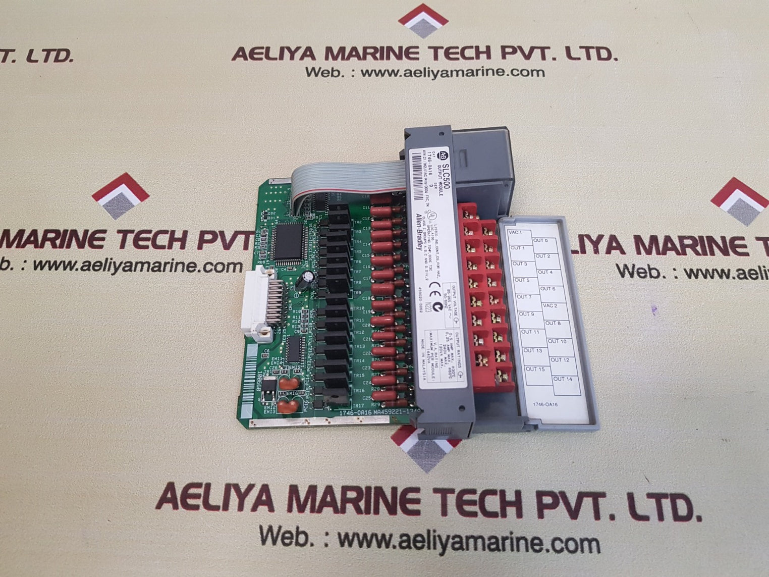 Allen bradley 1746-0a16 ser d slc500 output module