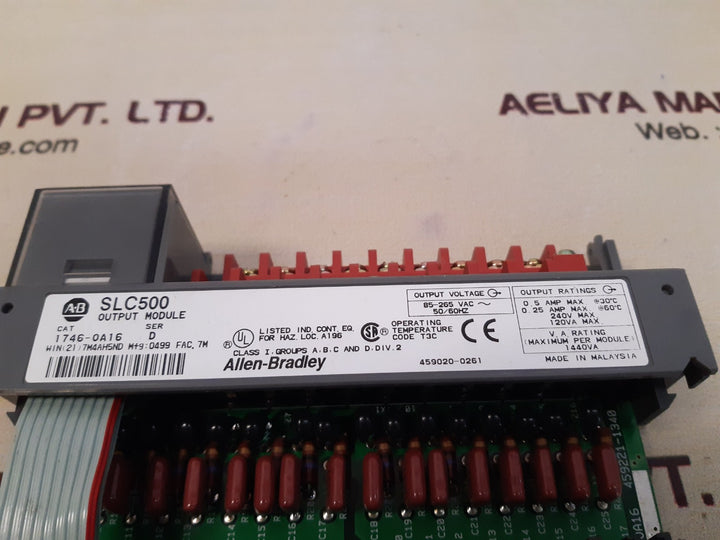Allen-bradley 1746-0a16 slc500 output module 