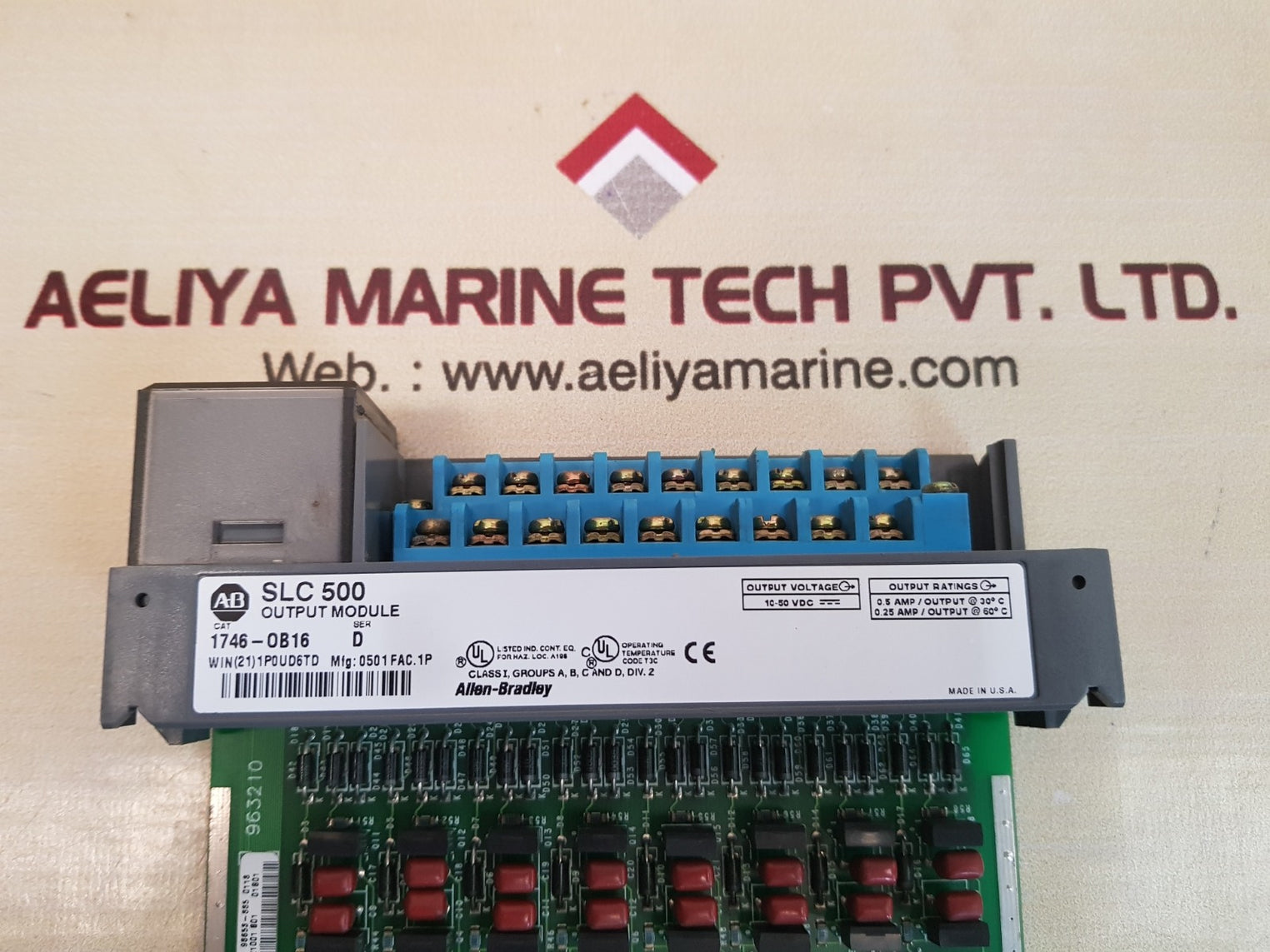 Allen-bradley 1746-0b16 ser d slc 500 output module