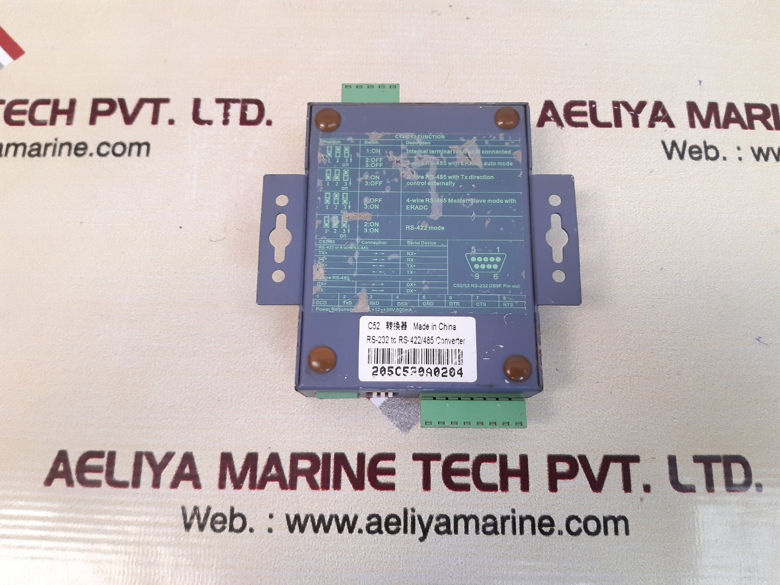 Cayee c52 rs-232 to rs-422/485 converter