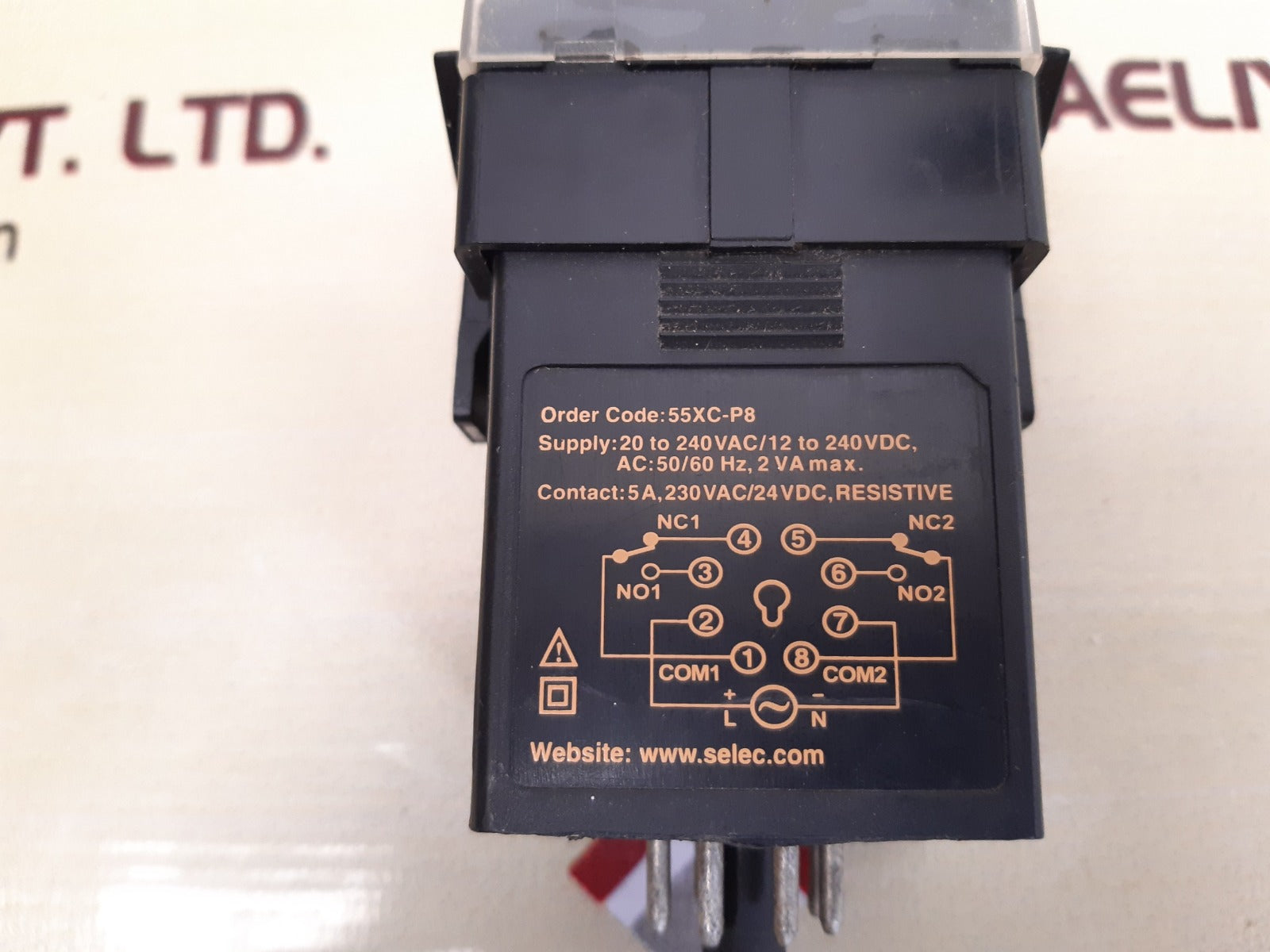 Selec 55xc-p8 panel mounted timer