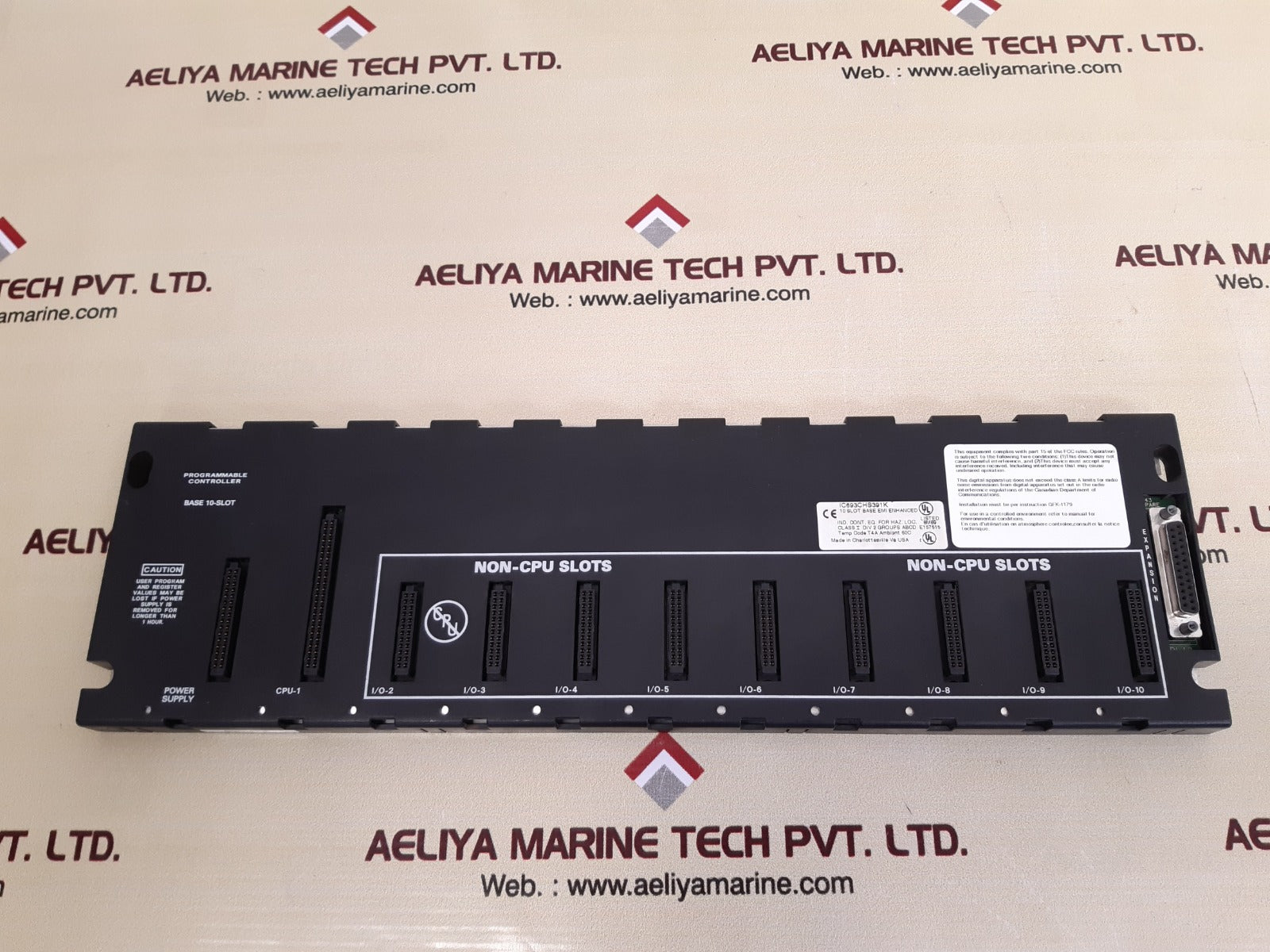 Ge fanuc ic693chs391k programmable controller 10 slot base