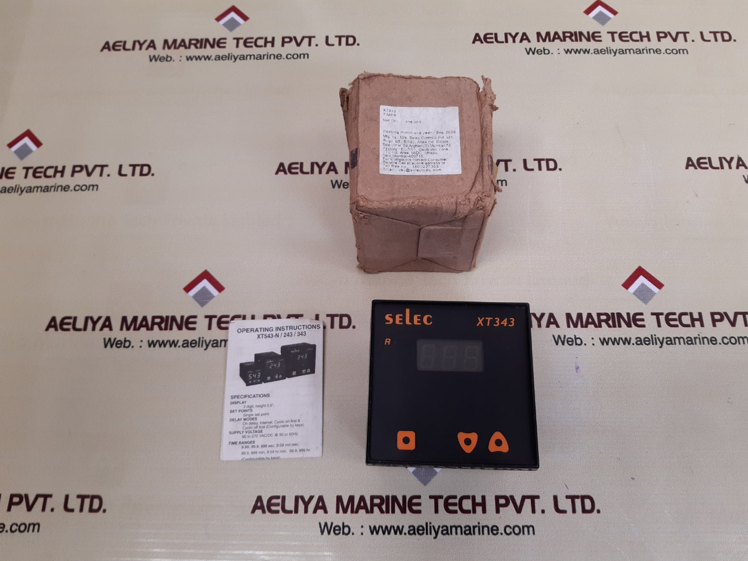 Selec xt343 digital timer