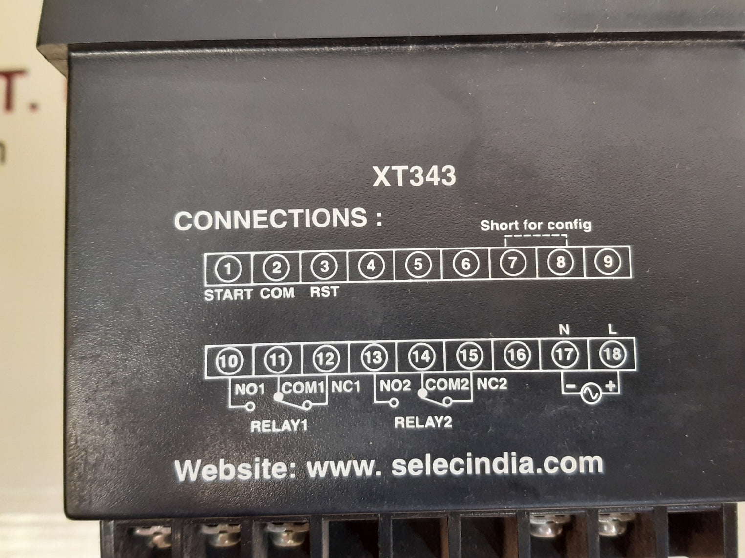 Selec xt343 digital timer