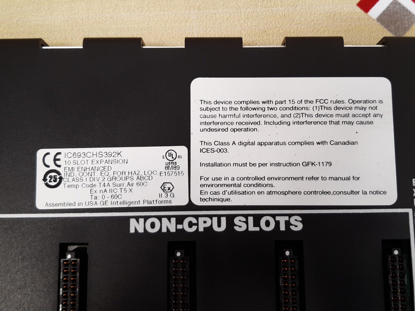 Ge fanuc ic693chs392k base 10 slot expansion module 