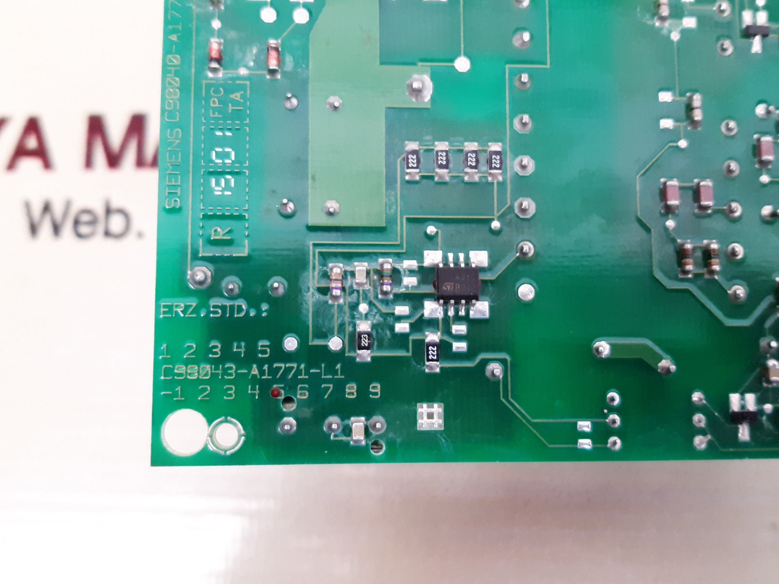 Siemens c98043-a1771-l1 pcb card c98040-a177-p1-4-85