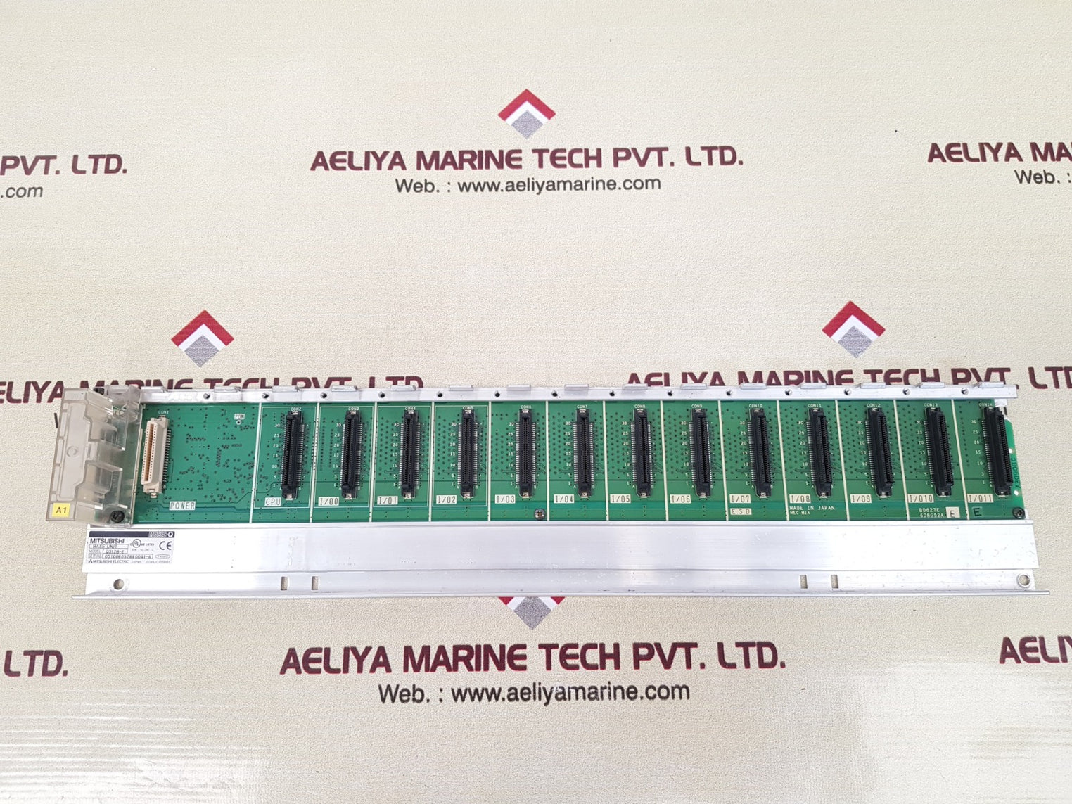 Mitsubishi q312b-e melsec-q base unit bd627e 608g52a e e