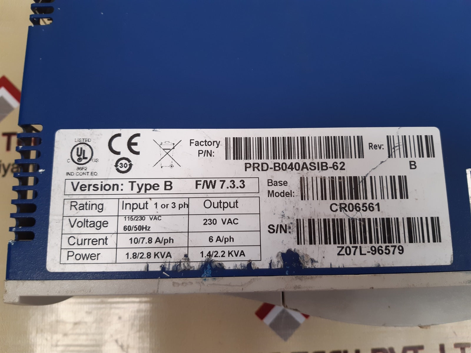 Kollmorgen cr06561-mz servo driver  f/w 7.3.3