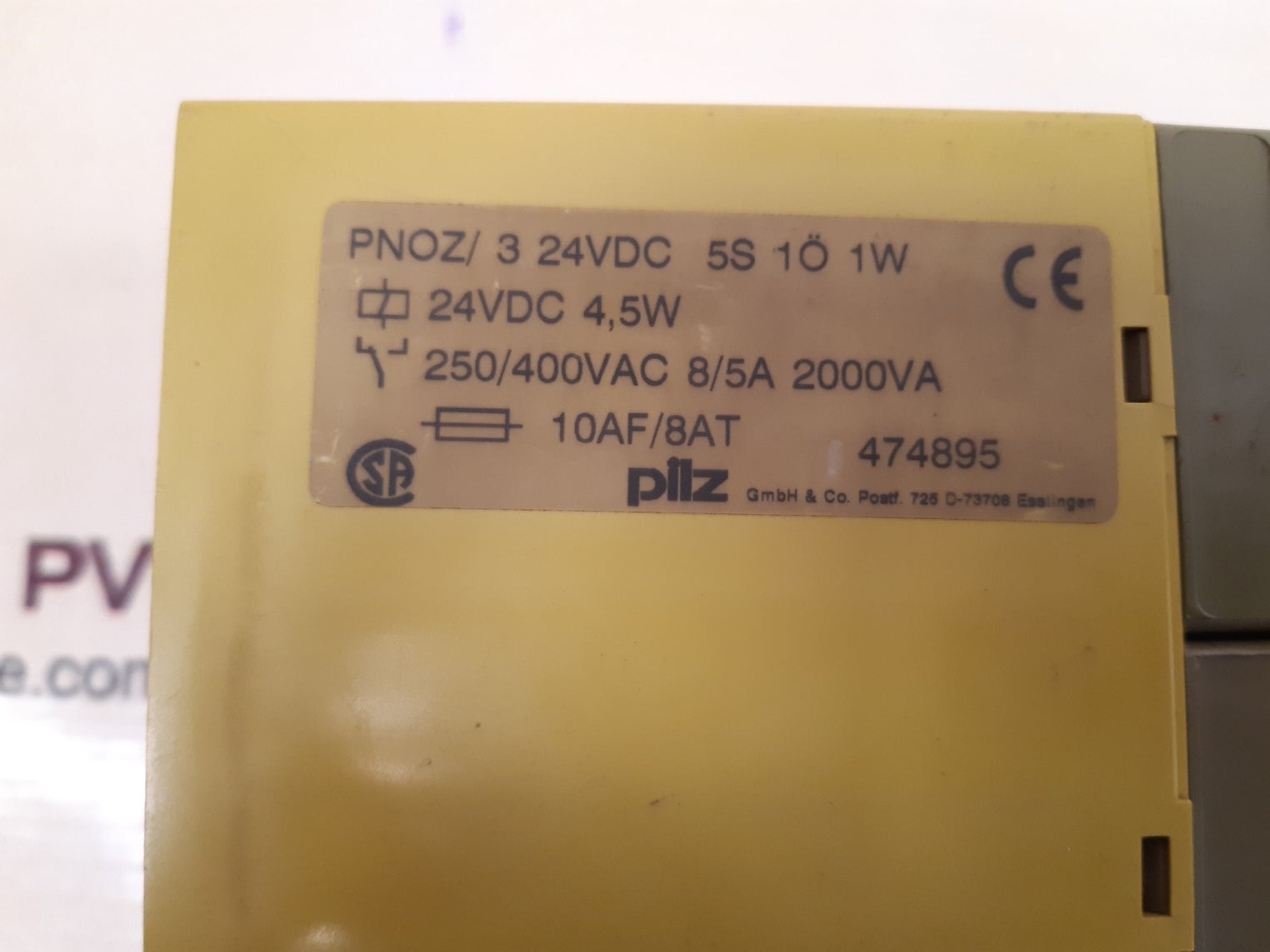 Pilz pnoz/3 17787 safety relay