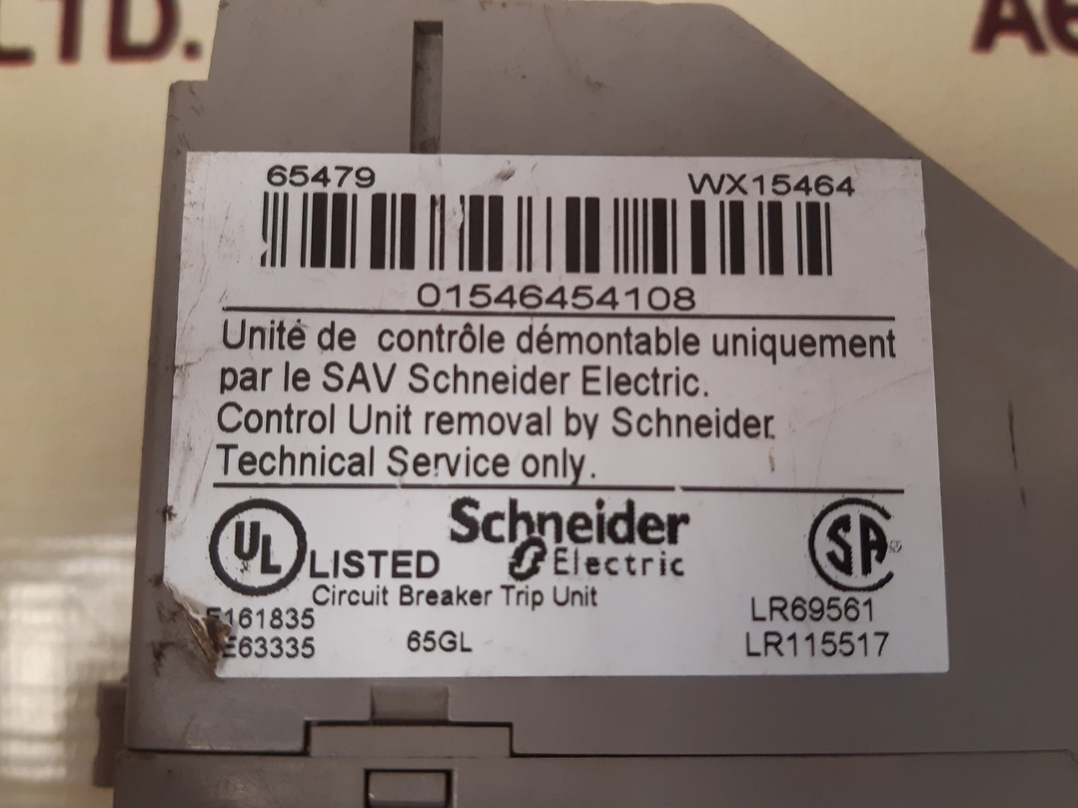 Schneider electric et6g trip system