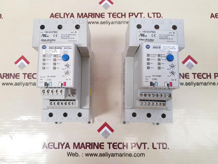 Allen-bradley 193-ec2ee e3 plus overload relay 