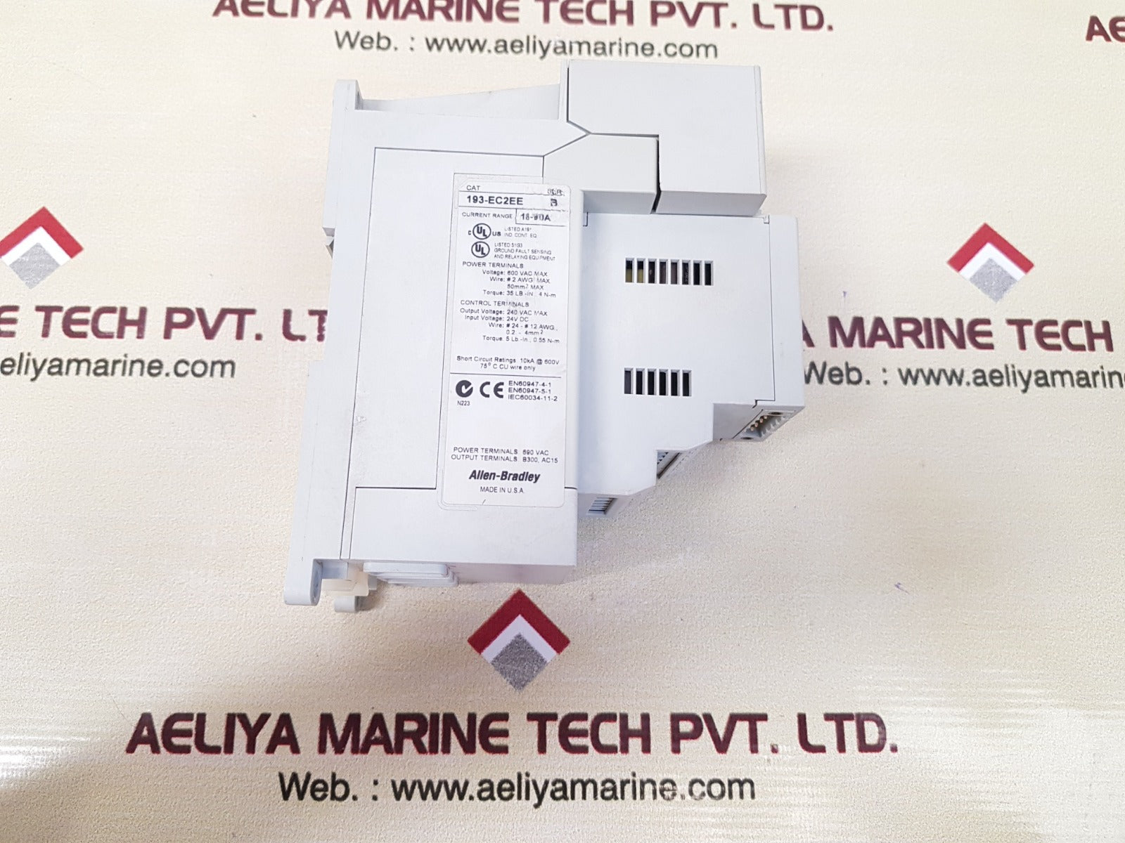 Allen-bradley 193-ec2ee e3 plus overload relay 