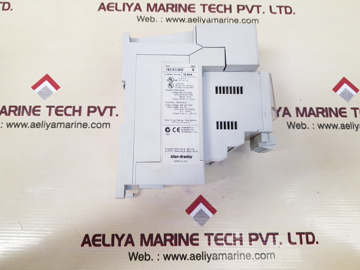 Allen-bradley 193-ec2ee e3 plus overload relay ser.b
