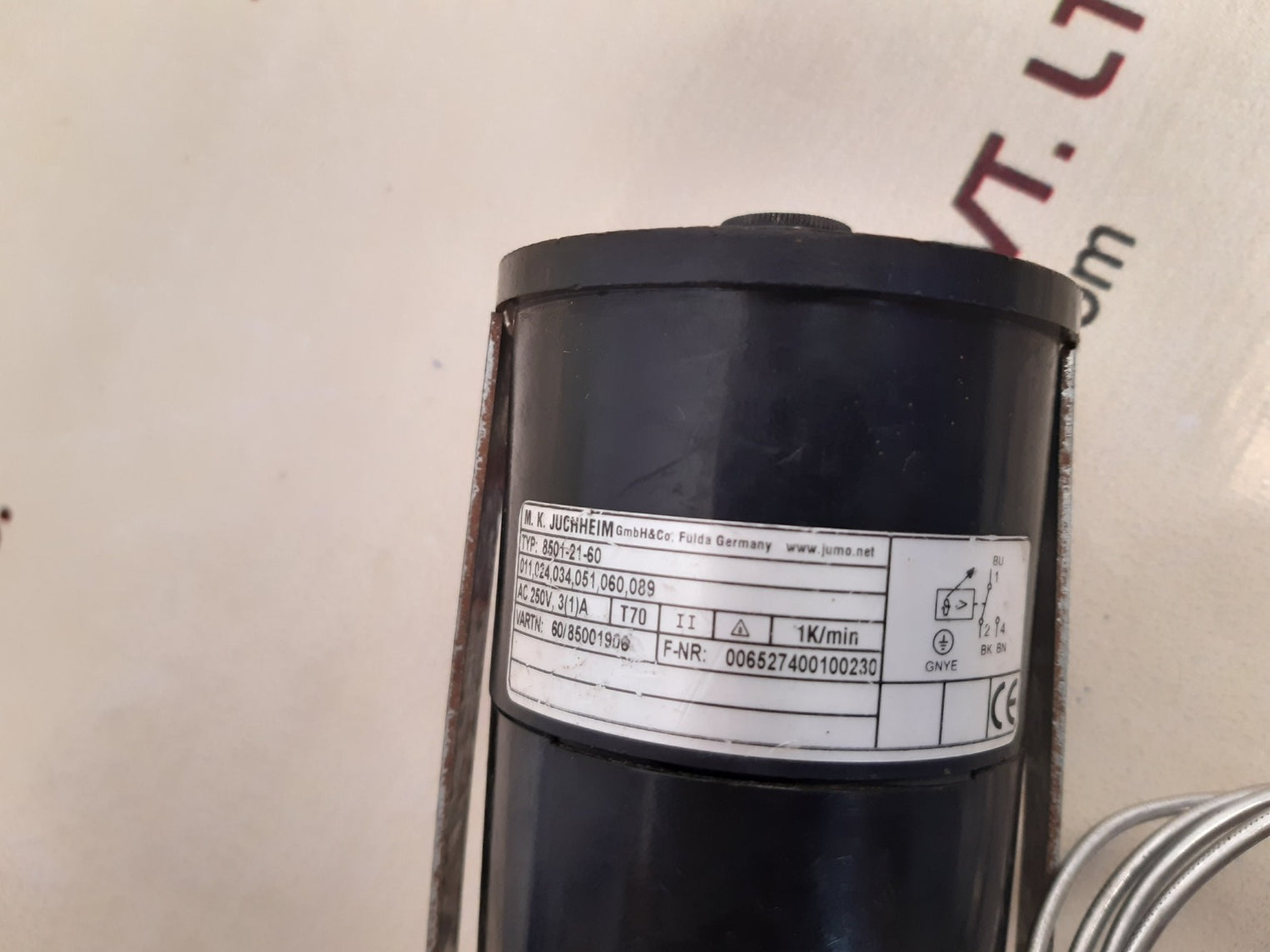 Jumo 8501-21-60 temperature switch 1089-0502-18