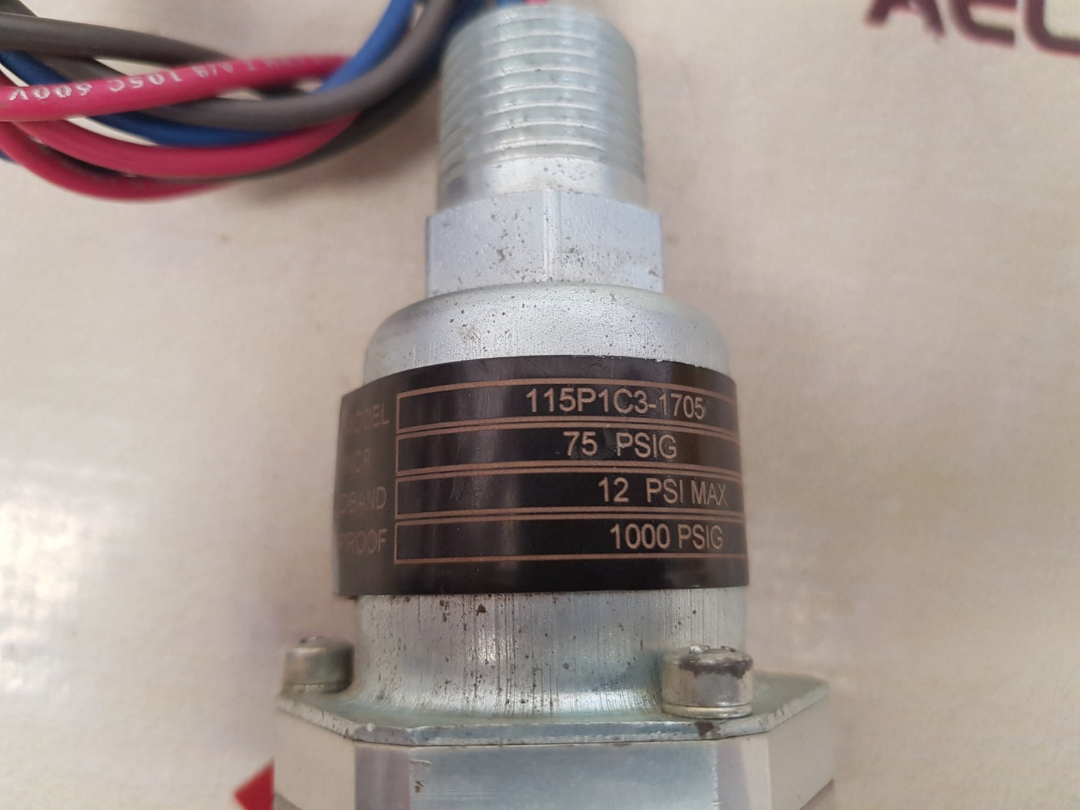 Elec 115p1c3-1705 pressure switch