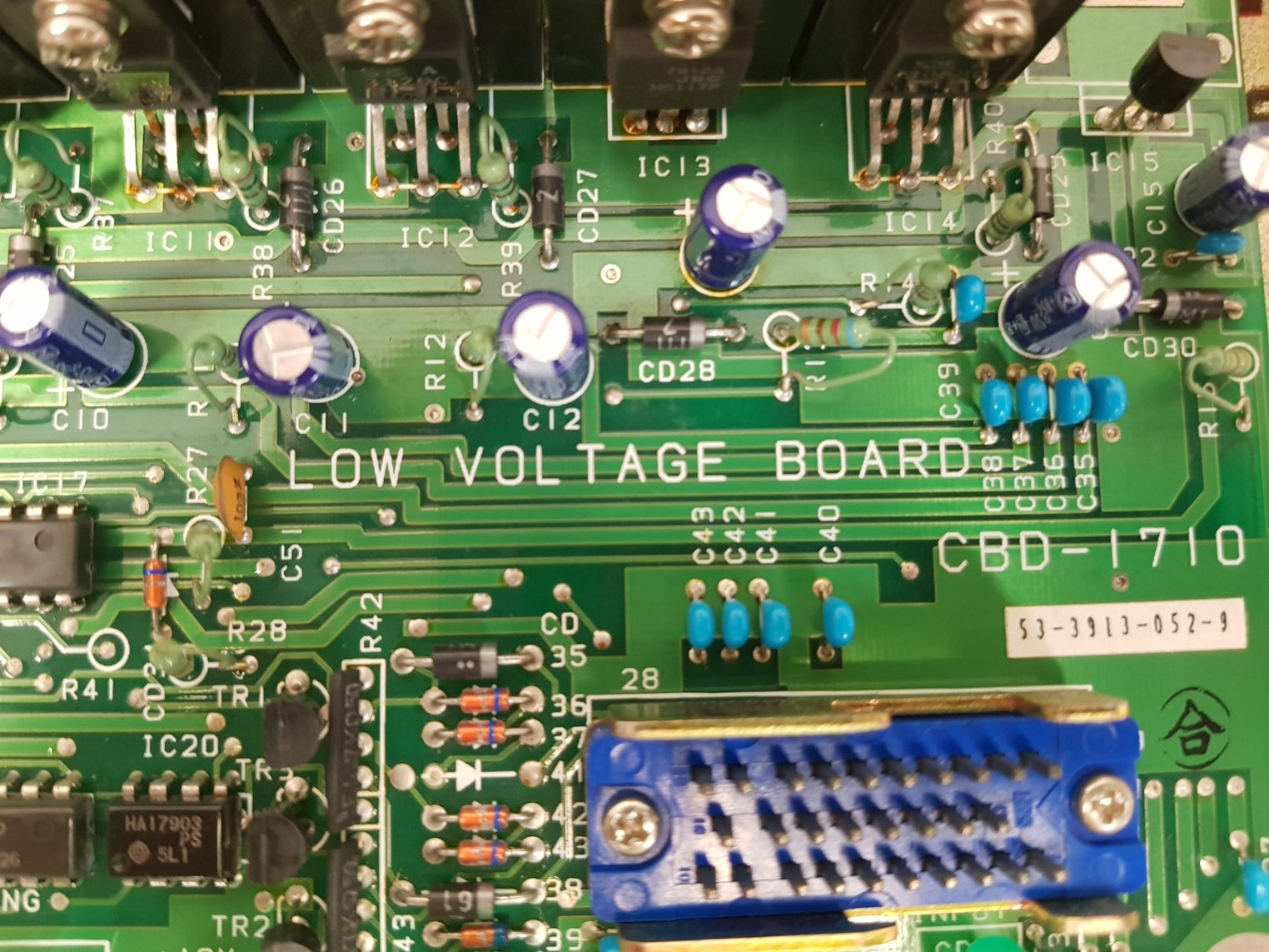 Jrc cbd-1710 low voltage board 6pckd00634c 