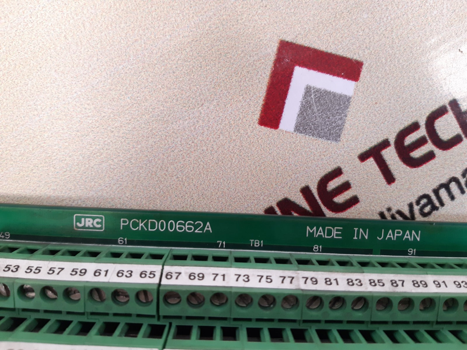 Jrc cqd-1710 m terminal board pckd00662a