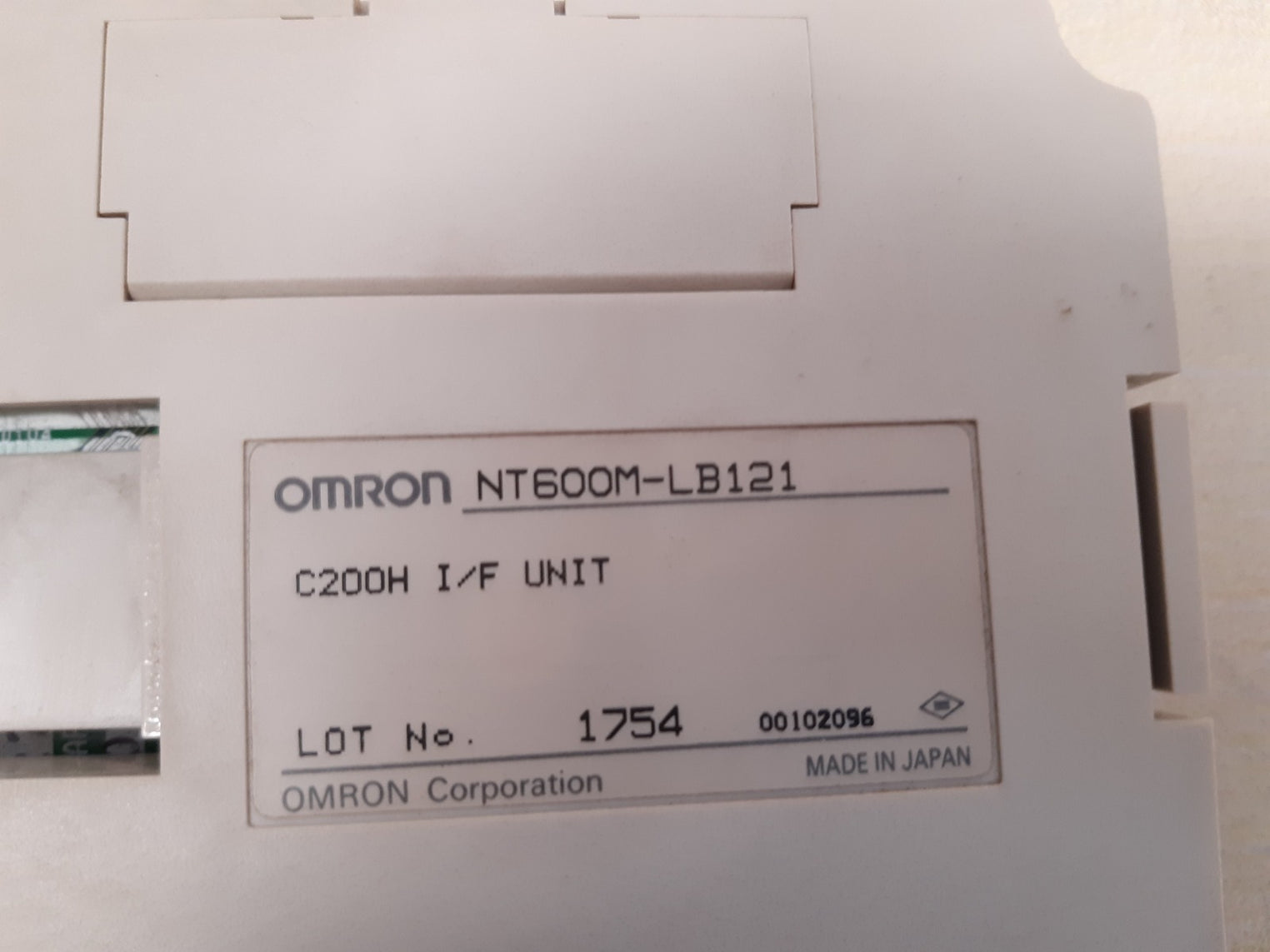 Omron nt600m-lb121 c200h i/f unit