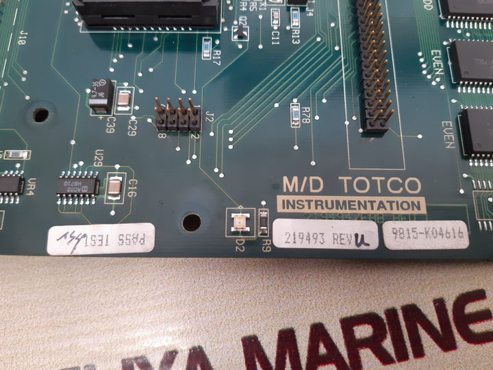 M/d totco 219493 pcb card 