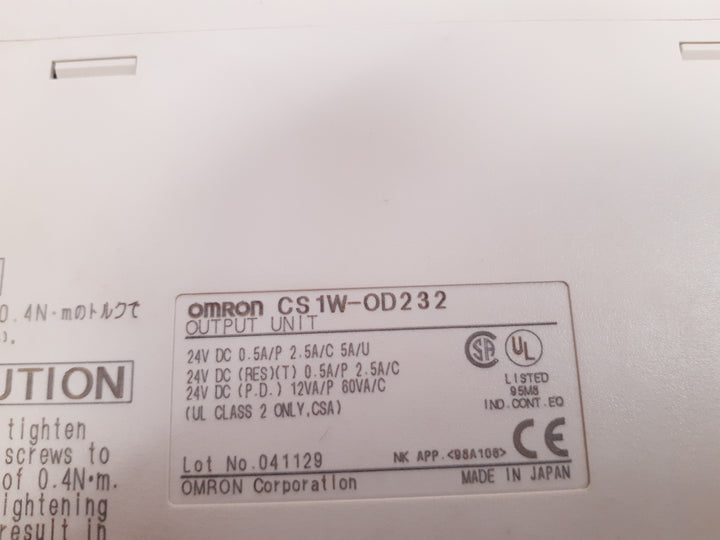 Omron cs1w-od232 output unit 