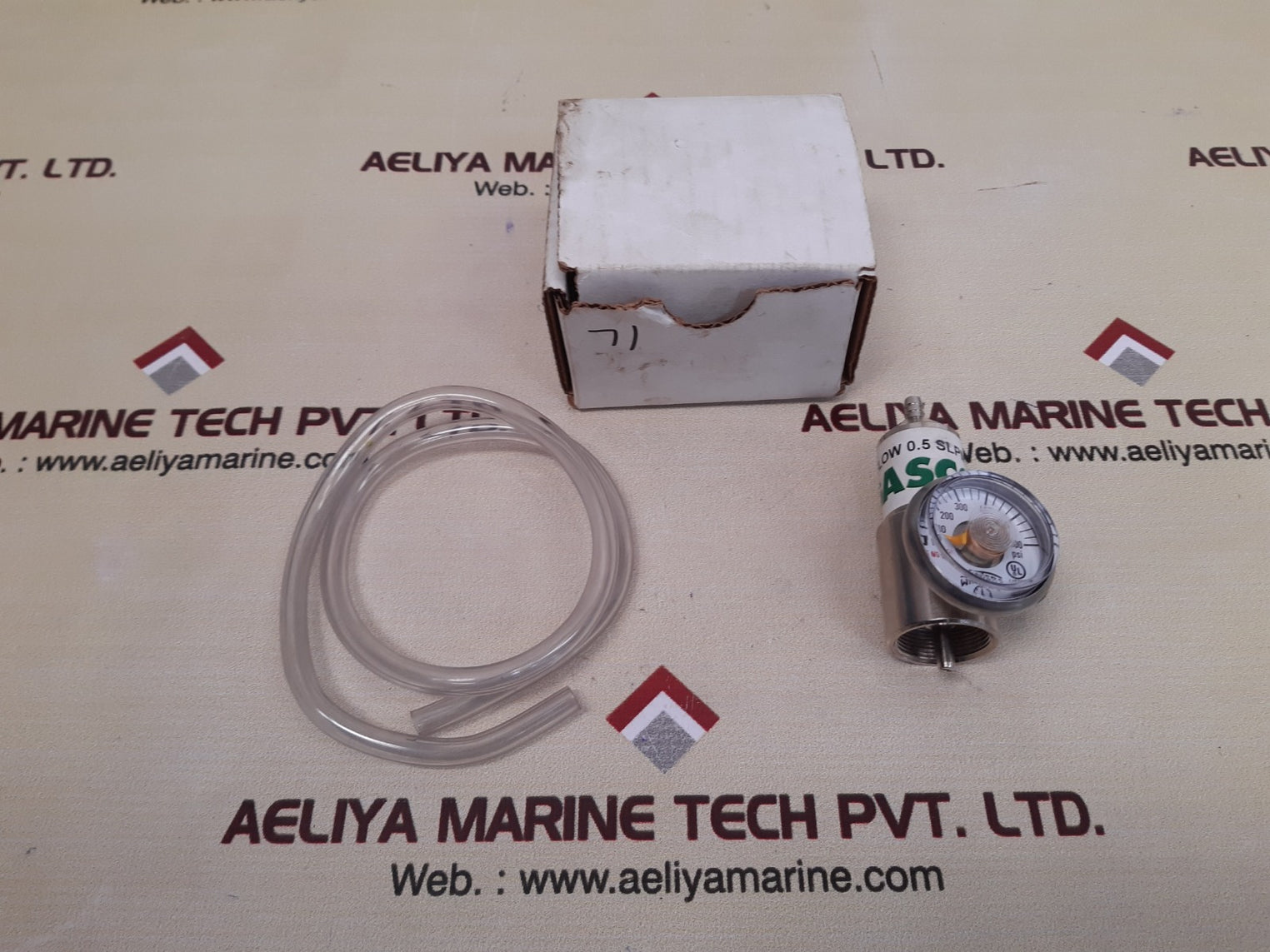 Gasco gas cylinder regulator flow 0.5 slpm 0-600 psi