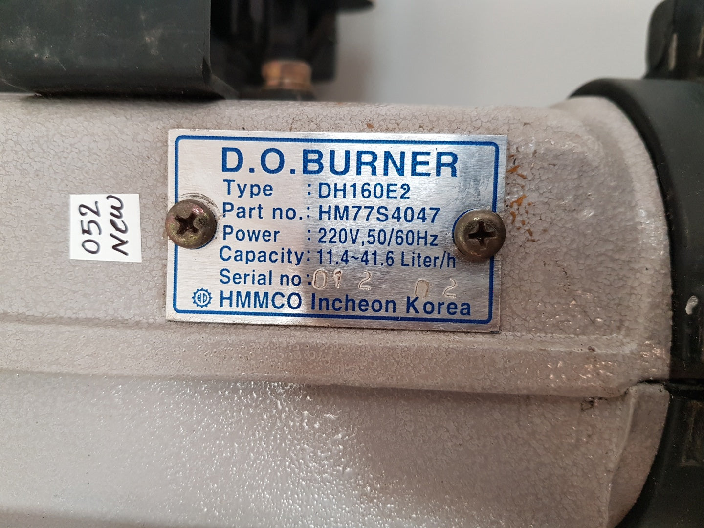 Hmmco dh160e2 d.o.burner