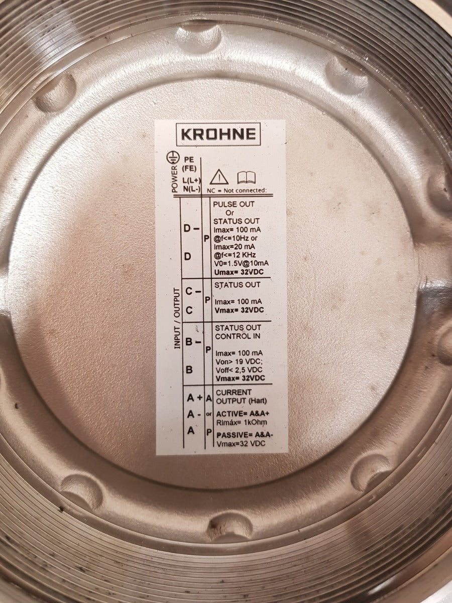 Krohne optiflux 4300c electromagnetic flowmeter 21-ft-1301-b