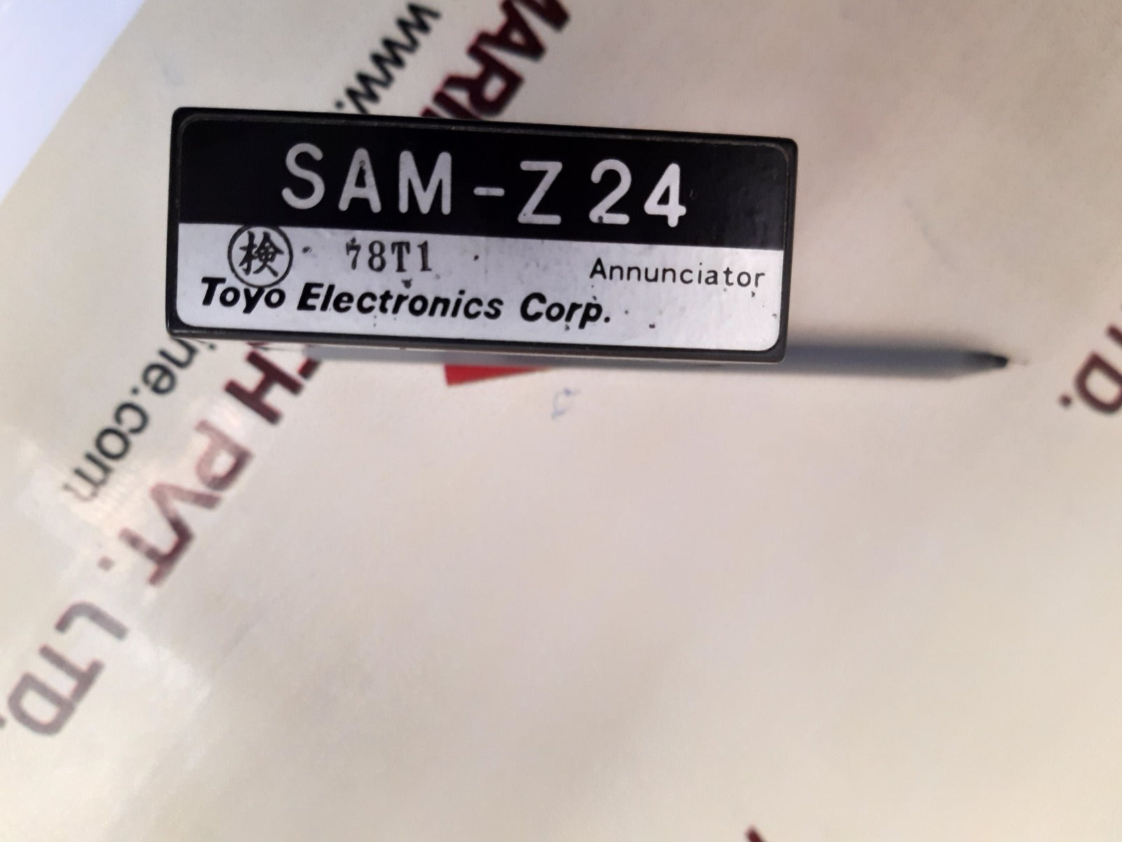 Toyo electronics sam-z24 annunciator