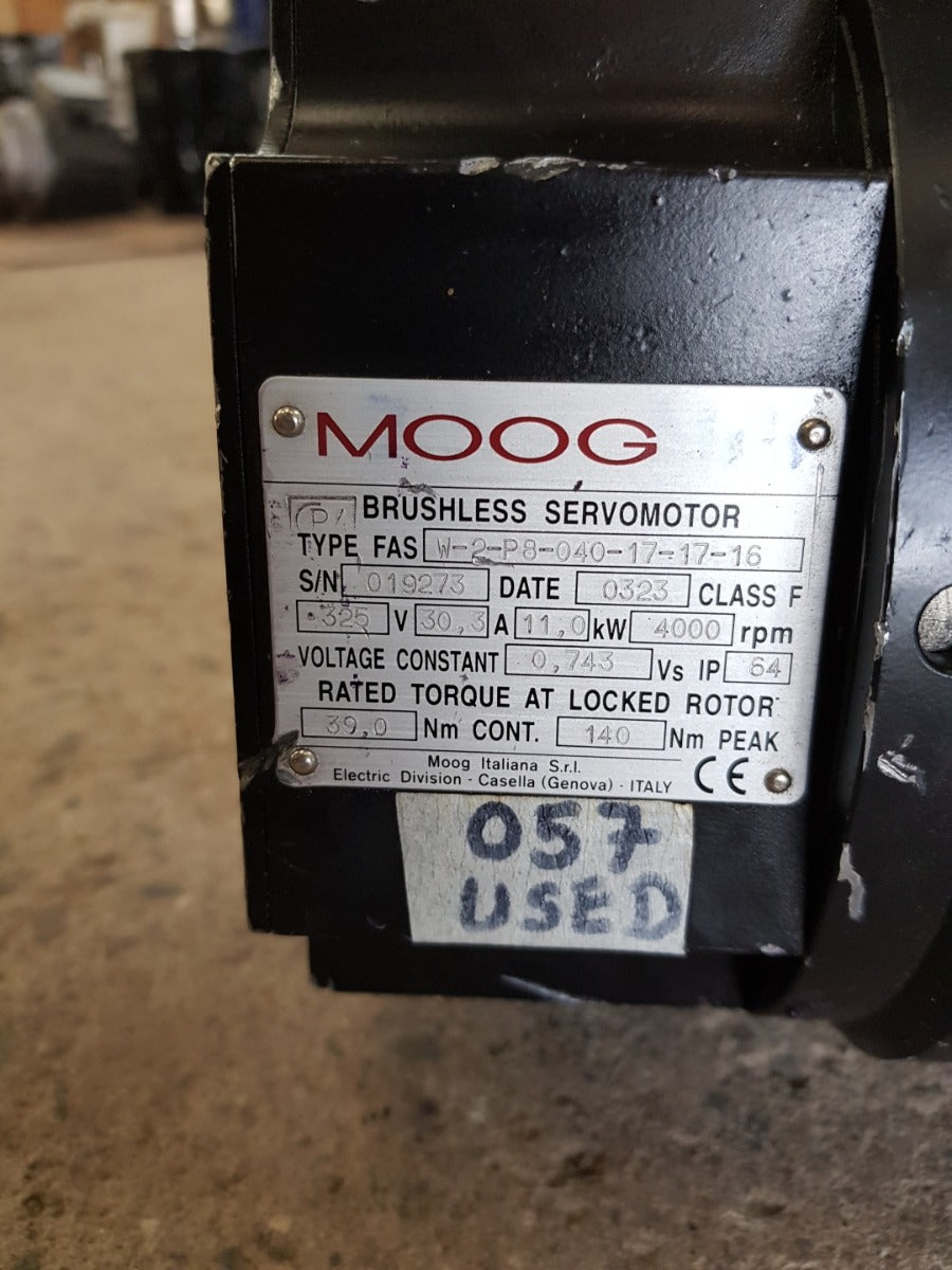 Moog w-2-p8-040-17-17-16 brushless servomotor